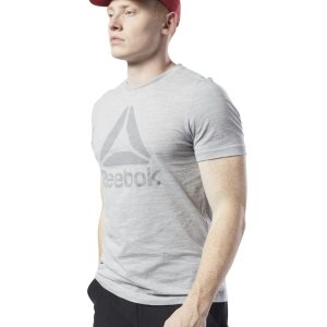 Reebok Training Essentials Marble Melange T Shirt Herren - Grau - DE 260-FAG